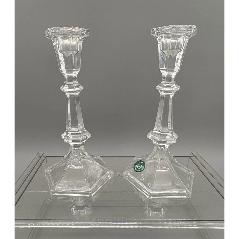 Lenox crystal candlesticks
