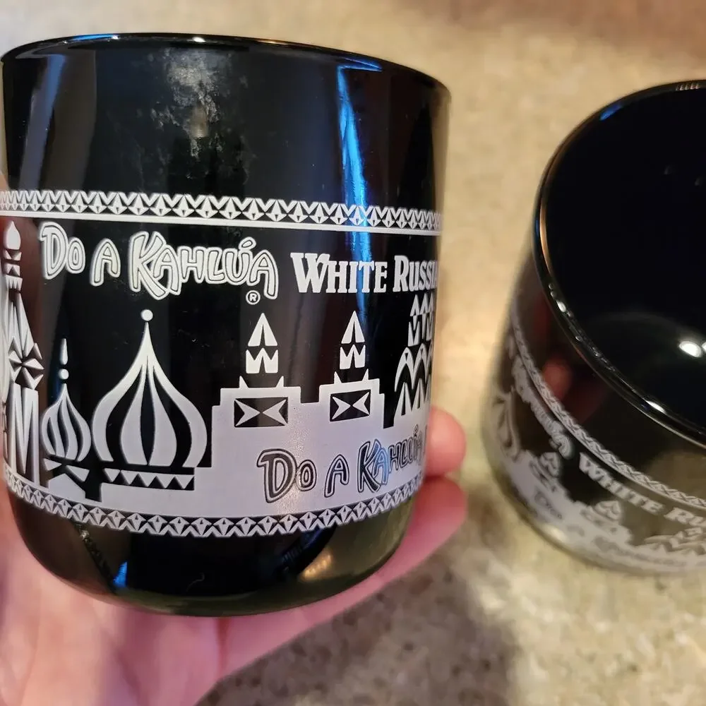 Libbey russian amber white