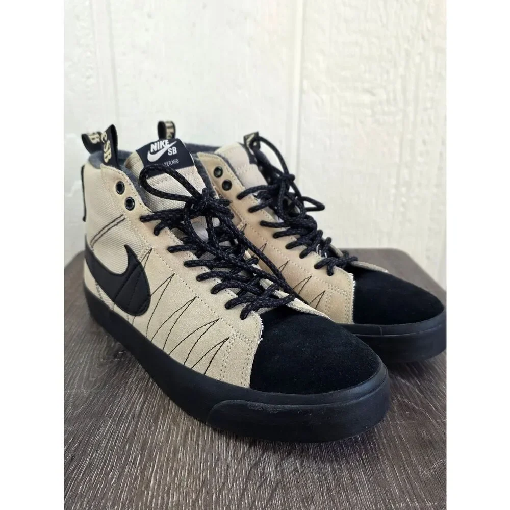 Nike SB Mid-Top Sneakers Zoom Blazer Mid Premium Ratta, Size 9 J8