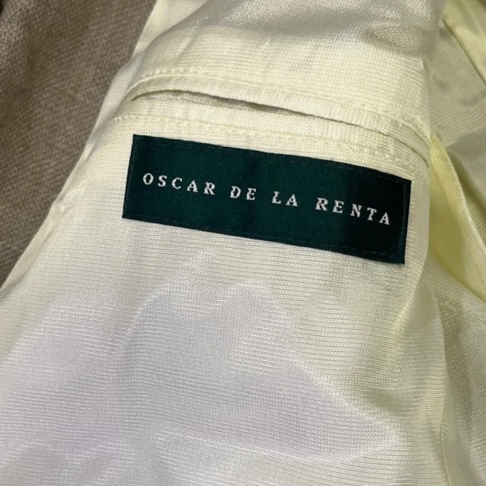 Oscar de la Renta solid pattern blazer