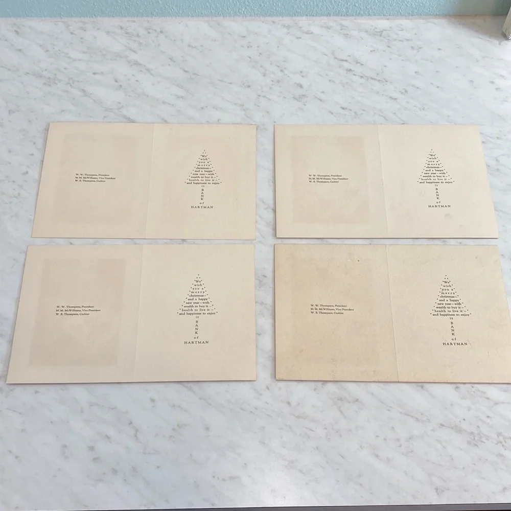 Vintage Bank Christmas Cards 12