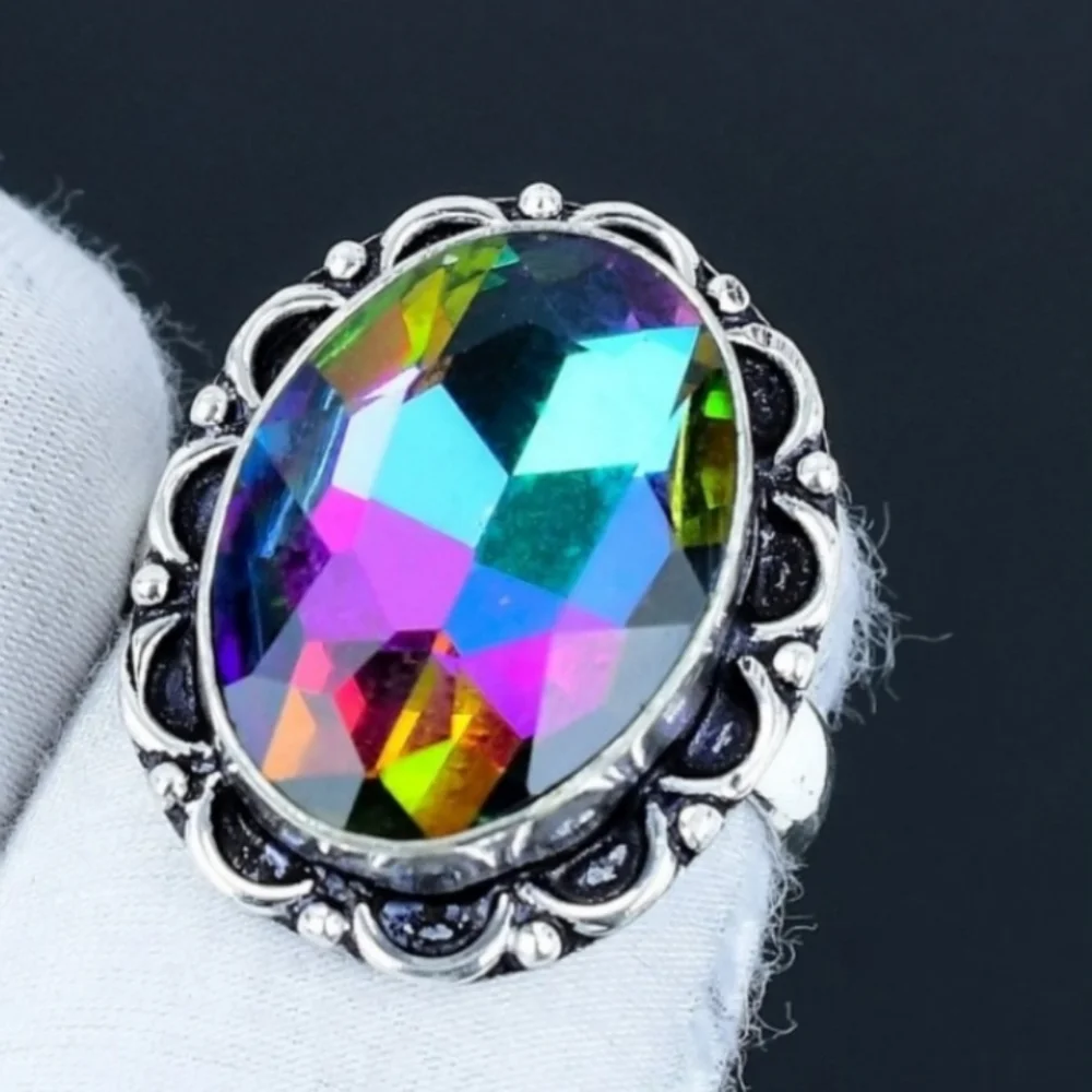 Handmade mystic topaz