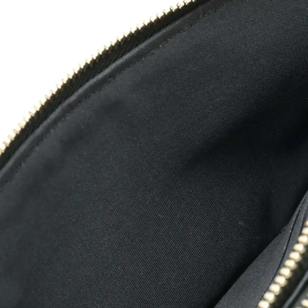 CHANEL blue leather