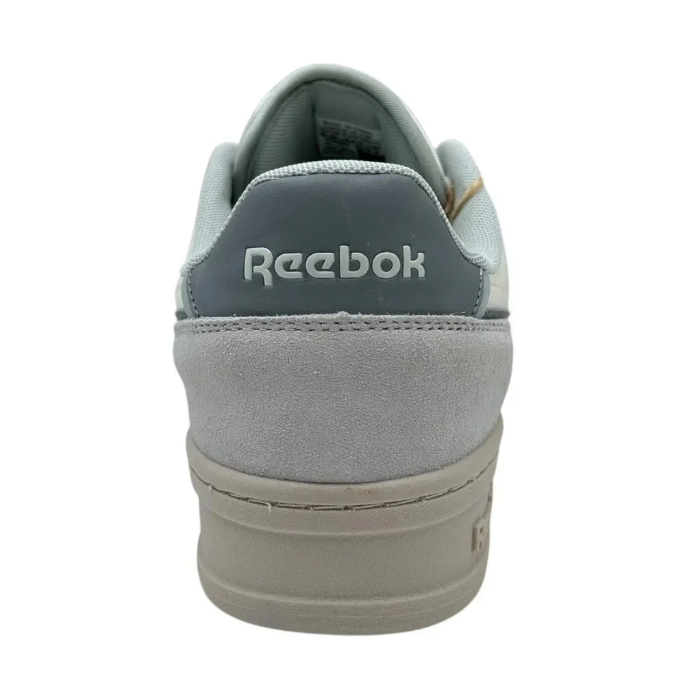 Reebok Court Chaos Mens Classic Style Sneaker Size 11.5 Cream/Gray Suede Leather