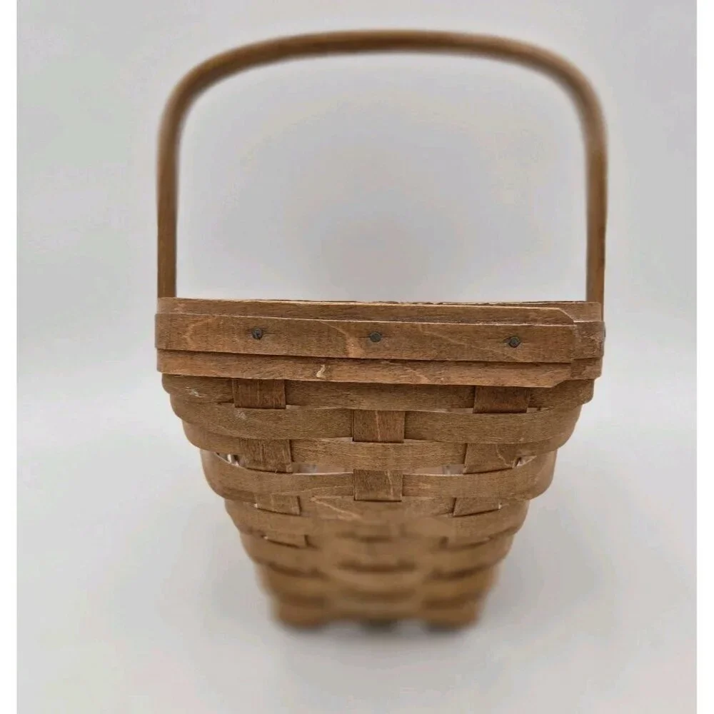 Longaberger Medium Vegetable Basket 1988 Signed SMC USA 12 X 11 Double Handles U