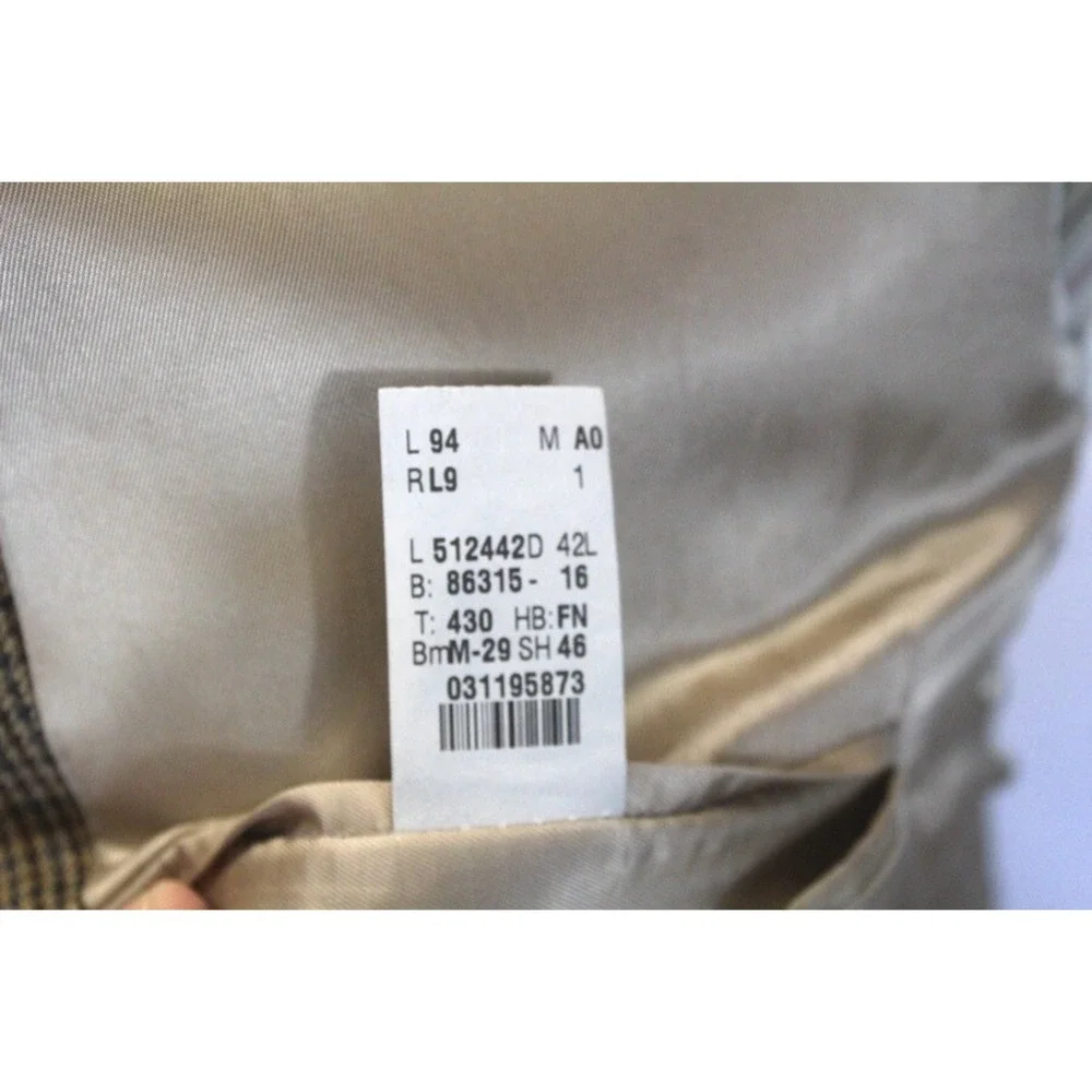 Ralph Lauren actual measurements