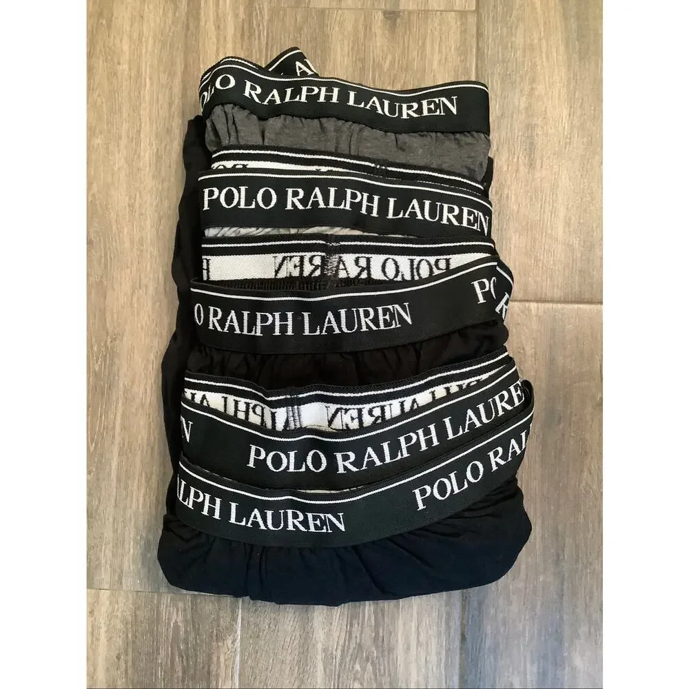 Polo Ralph Lauren Men's LG 5 Pack Classic Fit Cotton Knit Boxers Shorts P2-13