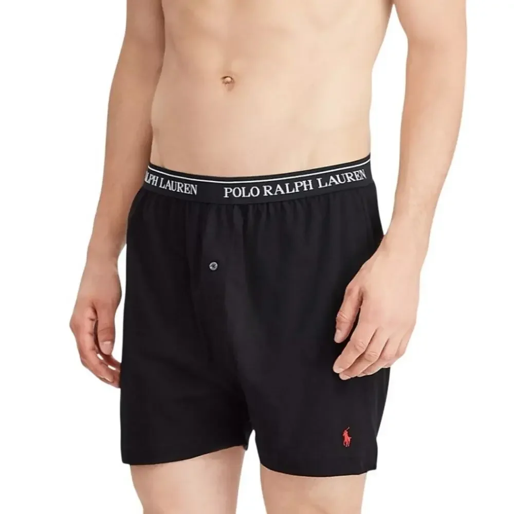 Polo Ralph Lauren Men's MD 5 Pack Classic Fit Cotton Knit Boxers Shorts P2-8