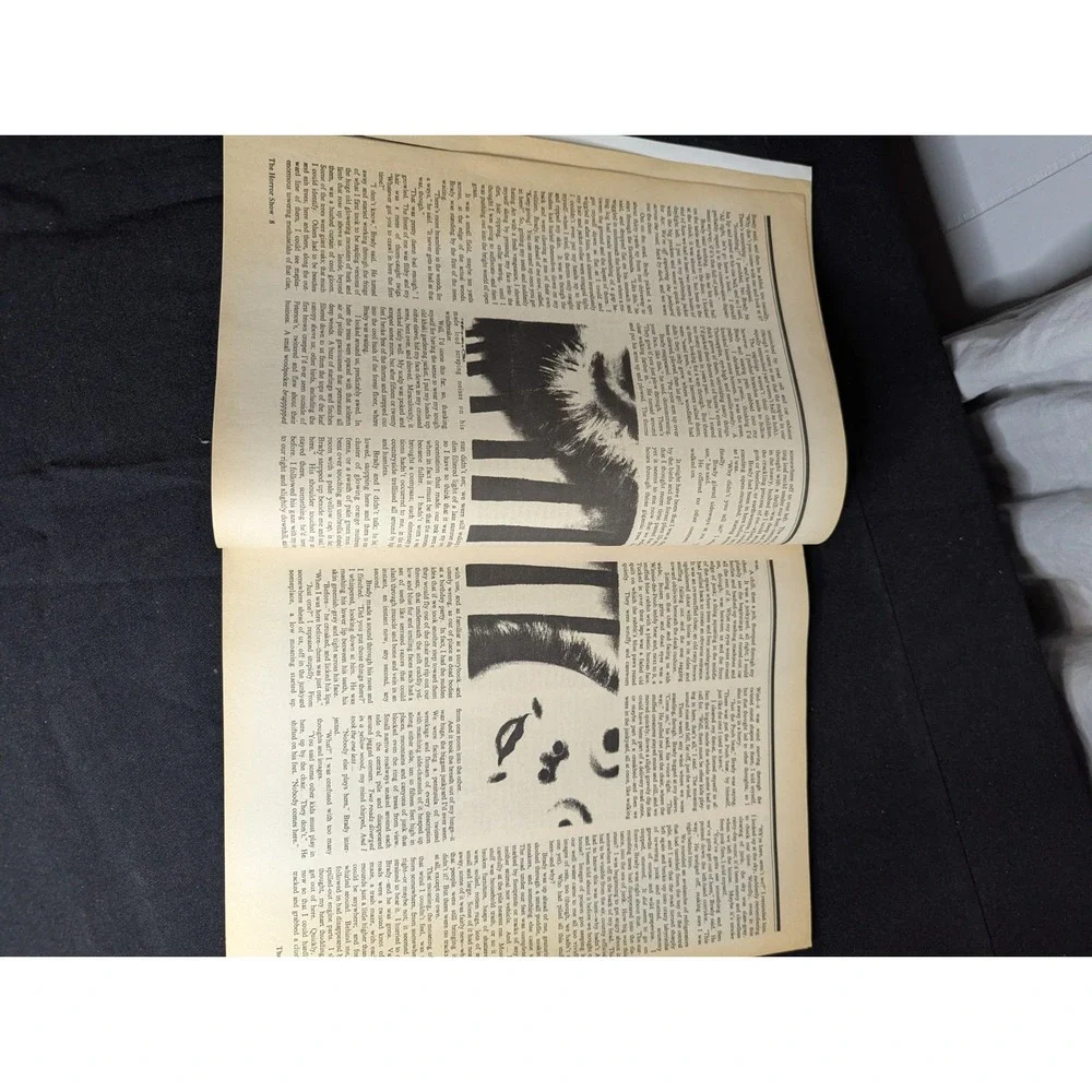 The HORROR Show adventure in terror Magazine summer 1989 AWESOME black white ART
