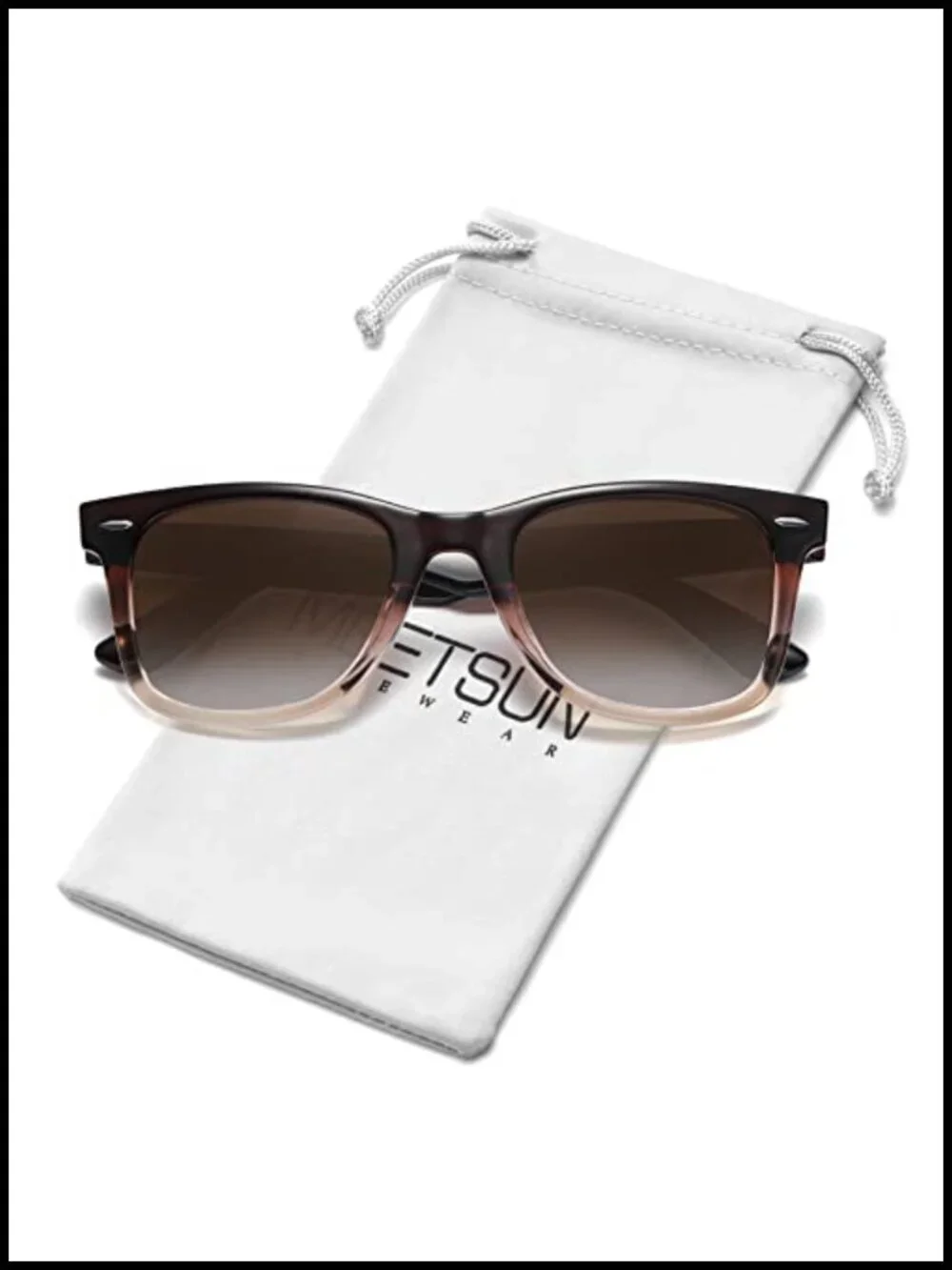 Polarized Square Frame Sunglasses UV Protection Driving