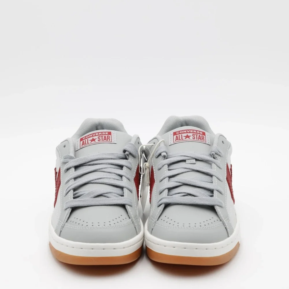 Converse Unisex Pro Blaze Classic Leather Suede Low‎ Shoes Gray/Burgundy Size 9