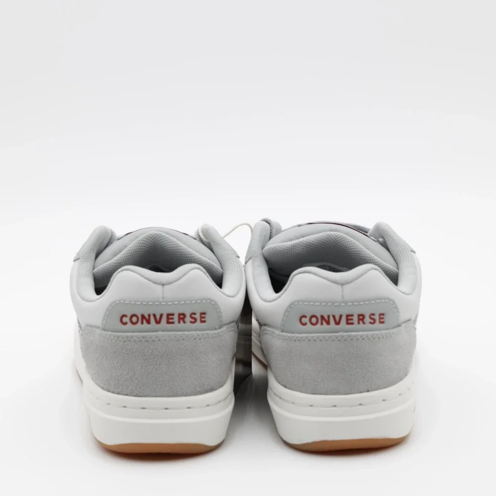 Converse Unisex Pro Blaze Classic Leather Suede Low‎ Shoes Gray/Burgundy Size 9