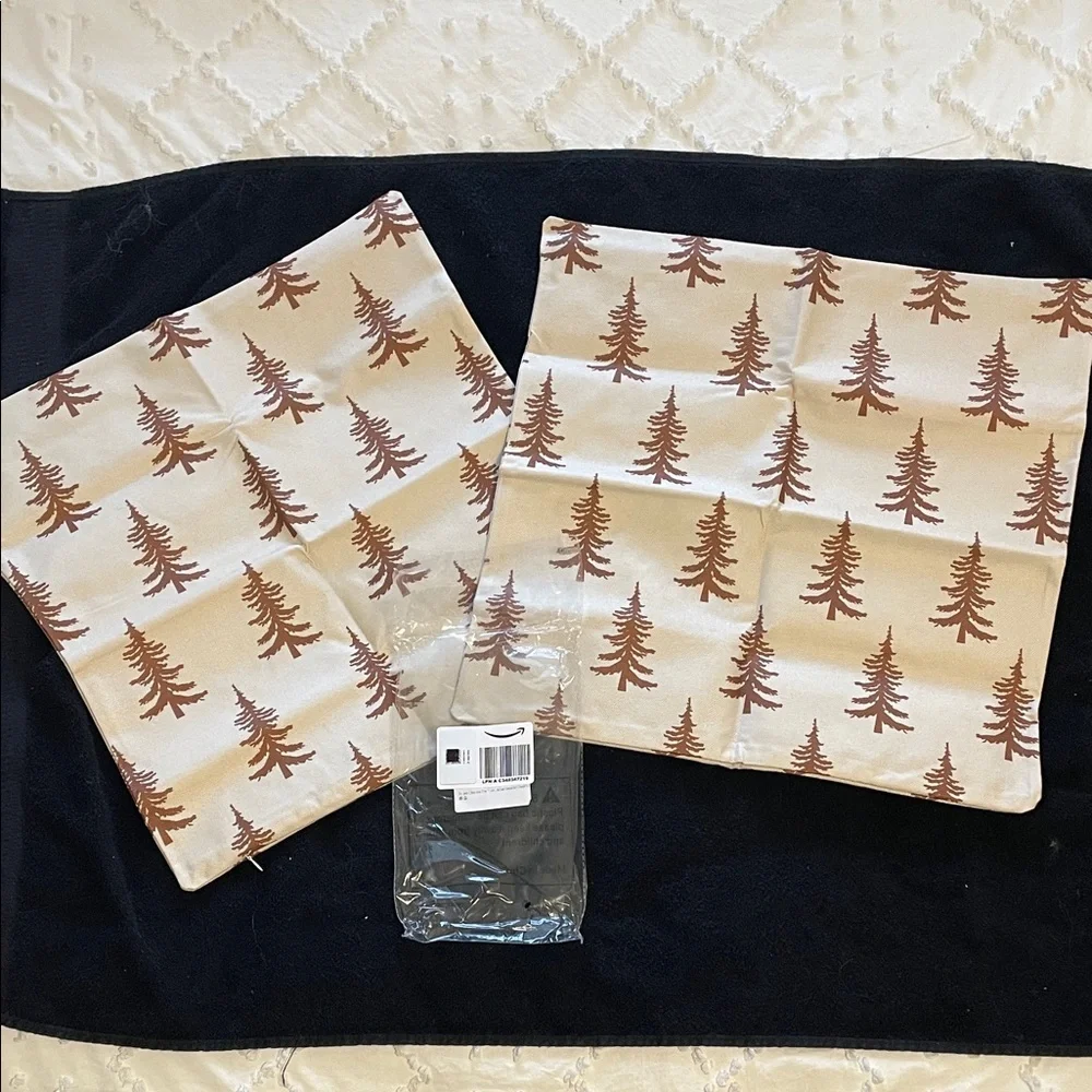 Tree Patterned Accent Pillow Covers new indoor outdoor