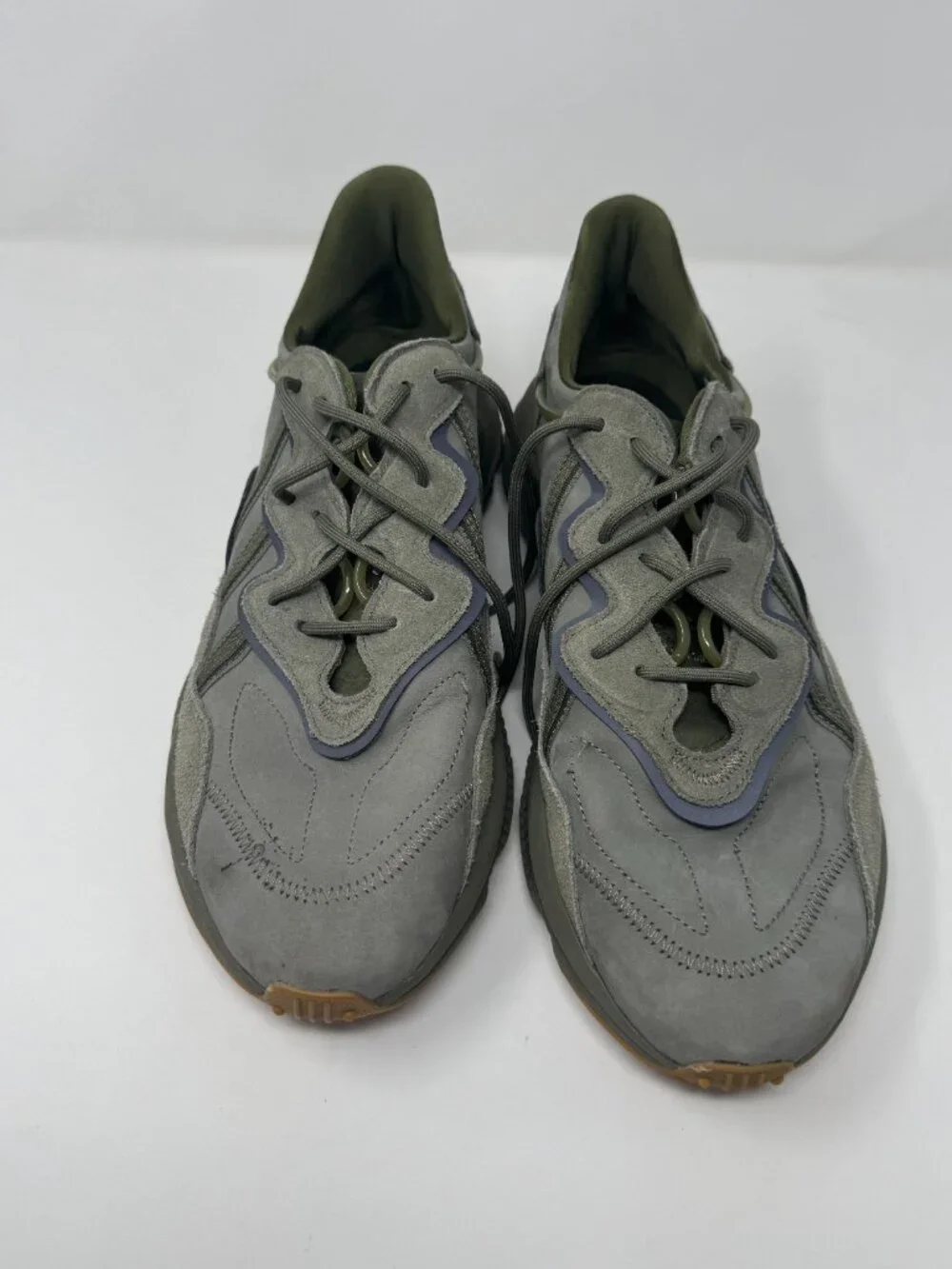 Adidas OZWEEGO Olive Green Suede Sneakers Men's Size 13