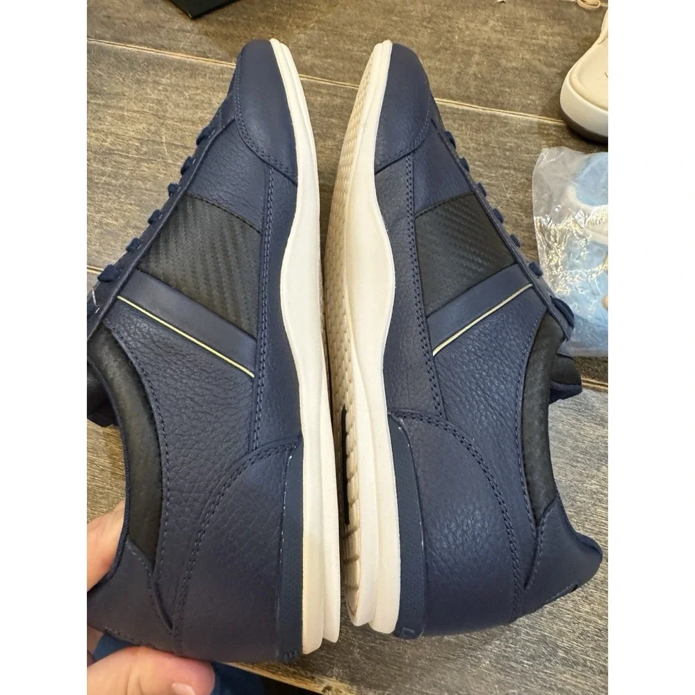Lacoste Men's‎ Chaymon-0120-1 Sneakers Low Top Navy/Black Size 13