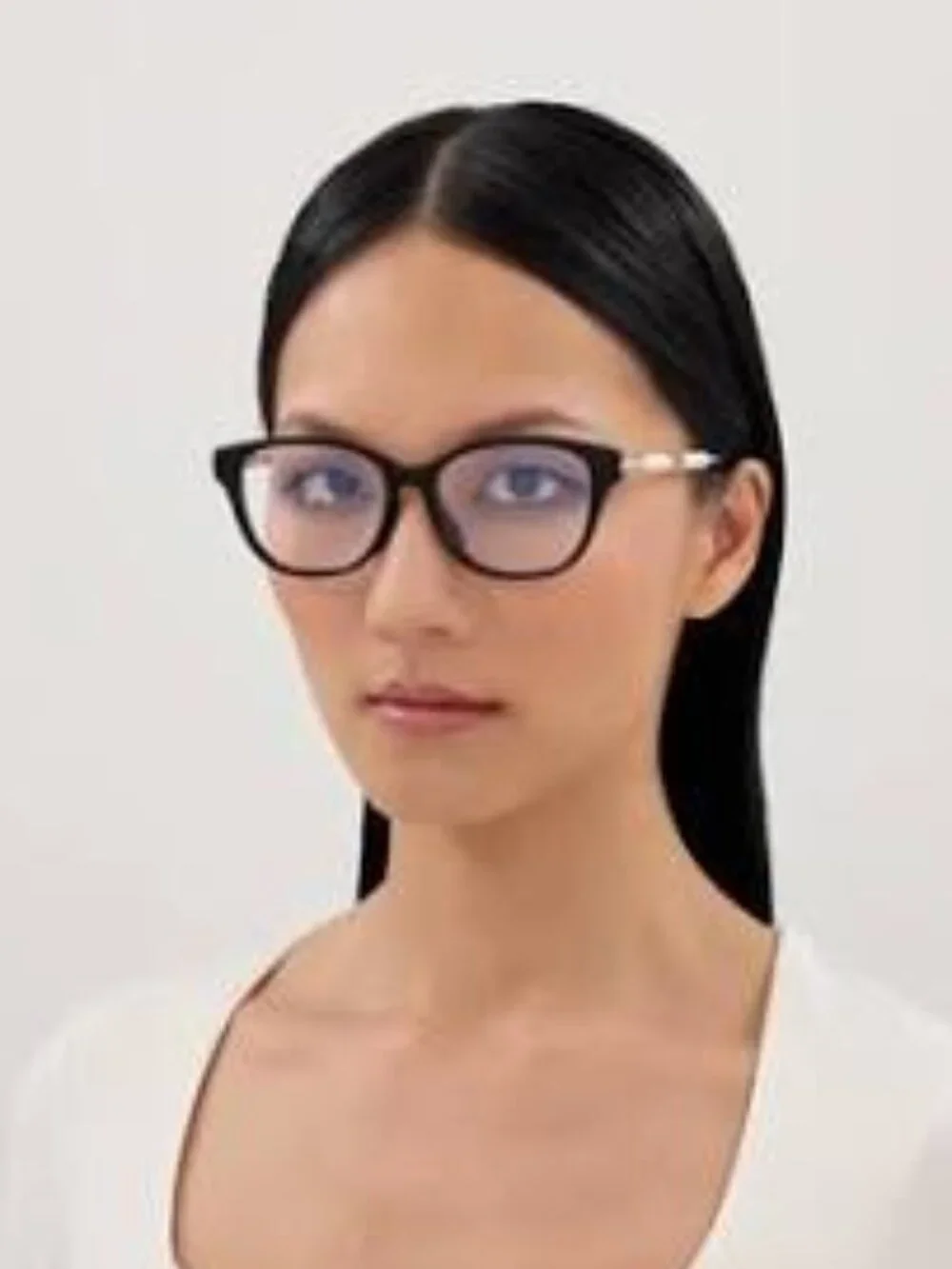 Gucci GG1972OA 001 Square Eyeglasses 54mm - Black / Gold