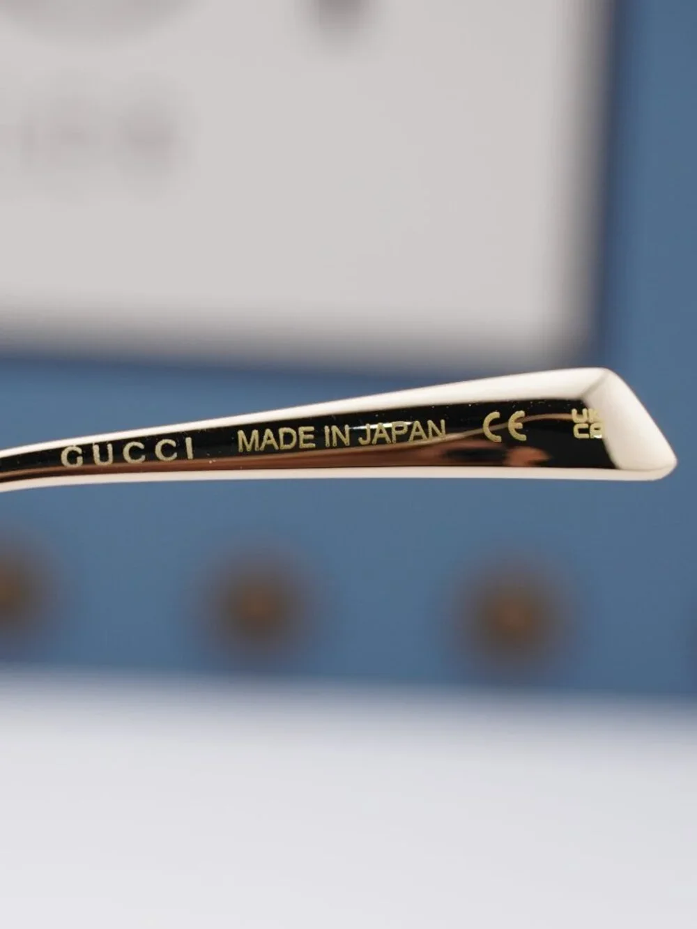 Gucci GG1972OA 001 Square Eyeglasses 54mm - Black / Gold