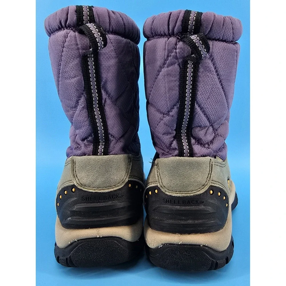 Keen Shellback Winter Boot Big Girl Sz 5 EU35 Waterproof Purple‎ Gray Insulated