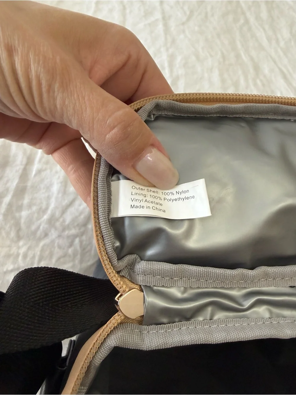 Béis | Black Baby Bottle Cooler Bag Tote | Lunch Tote