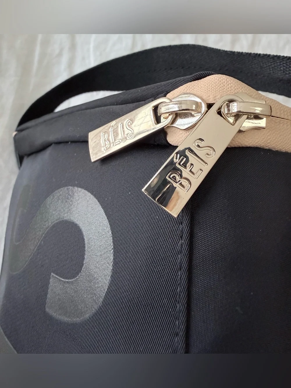 Béis | Black Baby Bottle Cooler Bag Tote | Lunch Tote