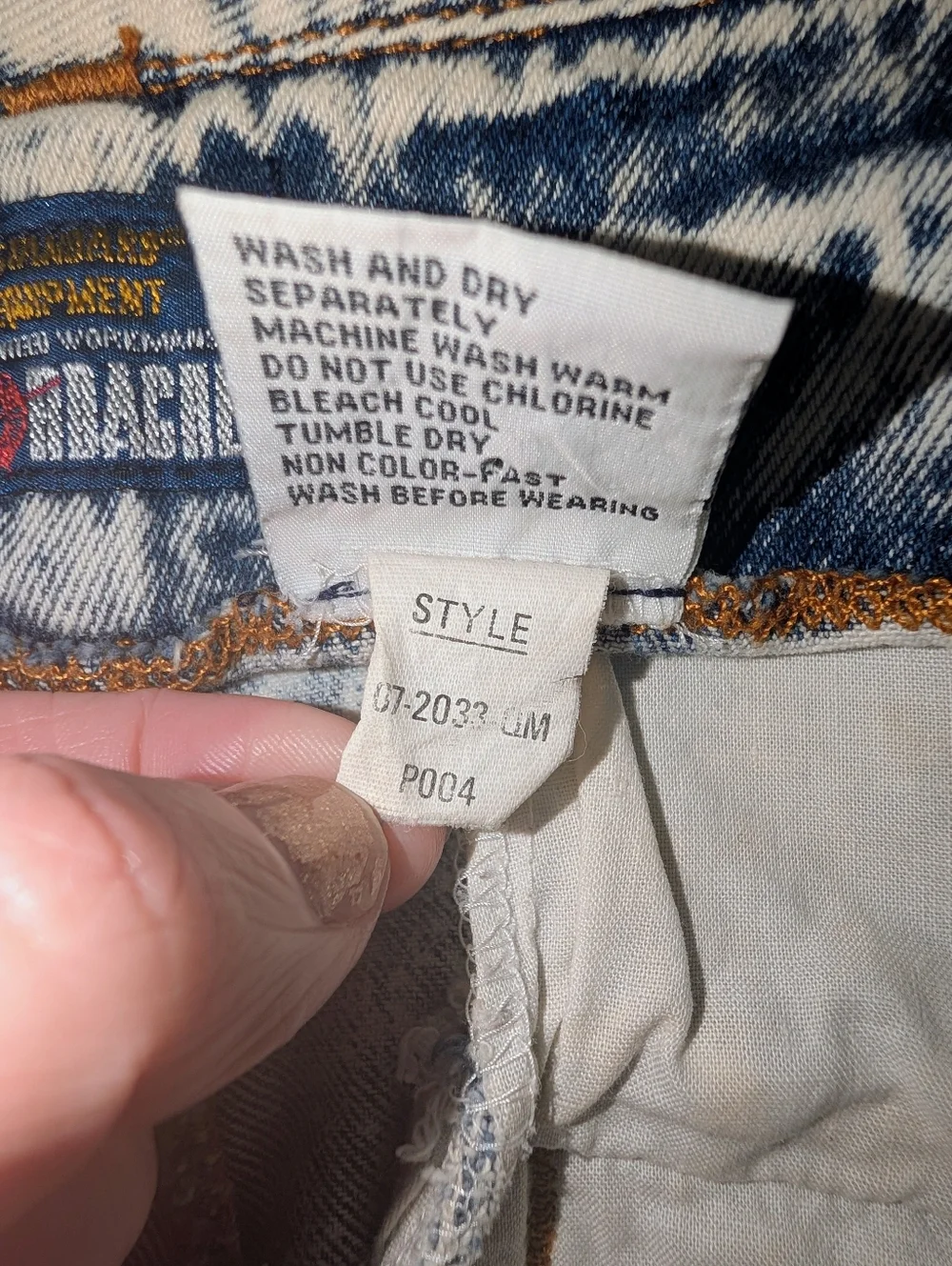 Jordache acid wash
