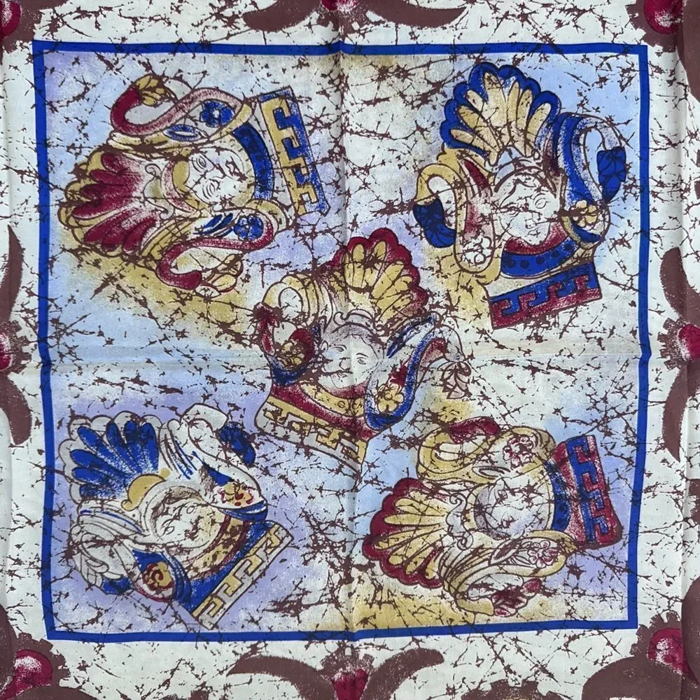 Adrienne Vittadini Vintage Silk Scarf 31”x31”