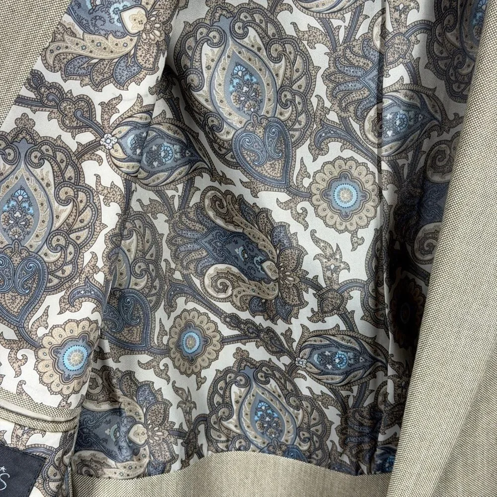 Lauren Ralph Lauren Tan Blazer with Paisley Lining