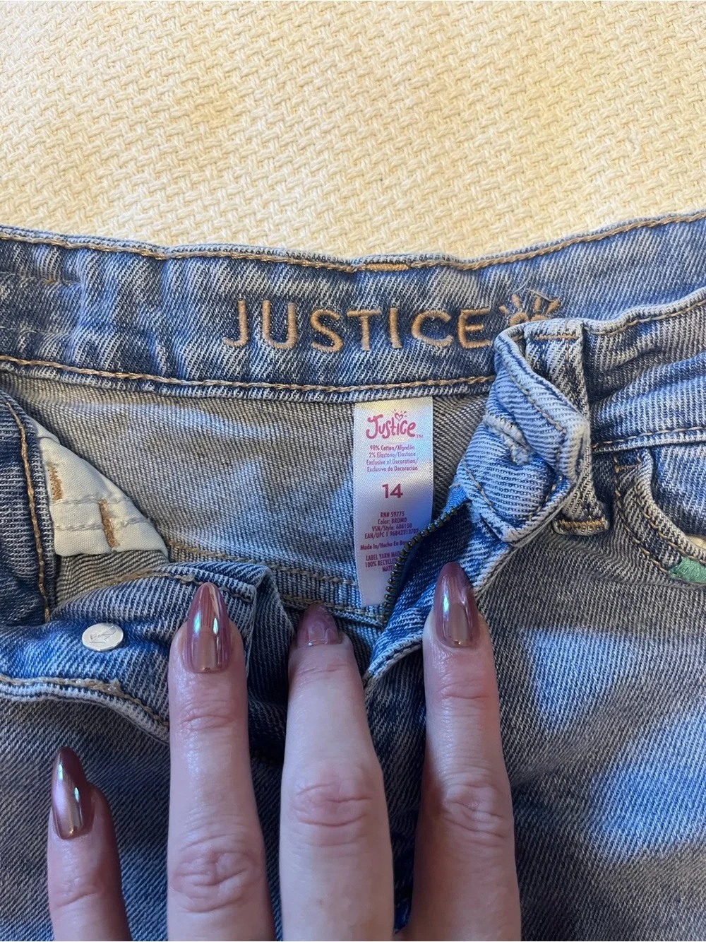 Justice light blue