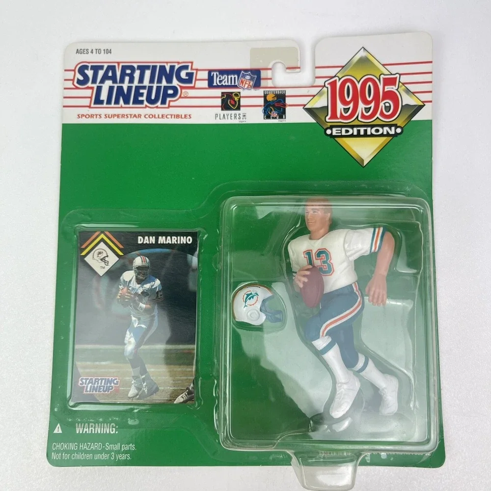 1995 Dan Marino Miami Dolphins Kenner NFL Starting Lineup Figure and Card