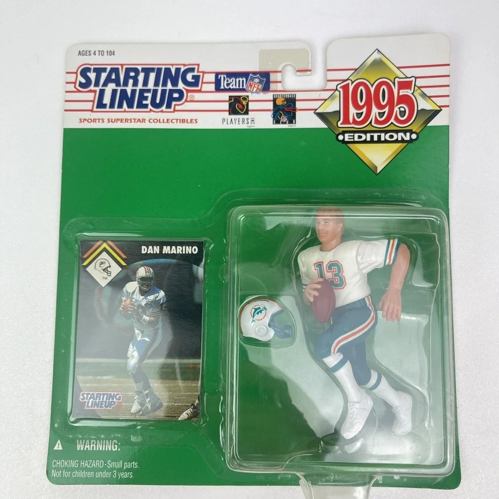 1995 Dan Marino Miami Dolphins Kenner NFL Starting Lineup Figure and Card