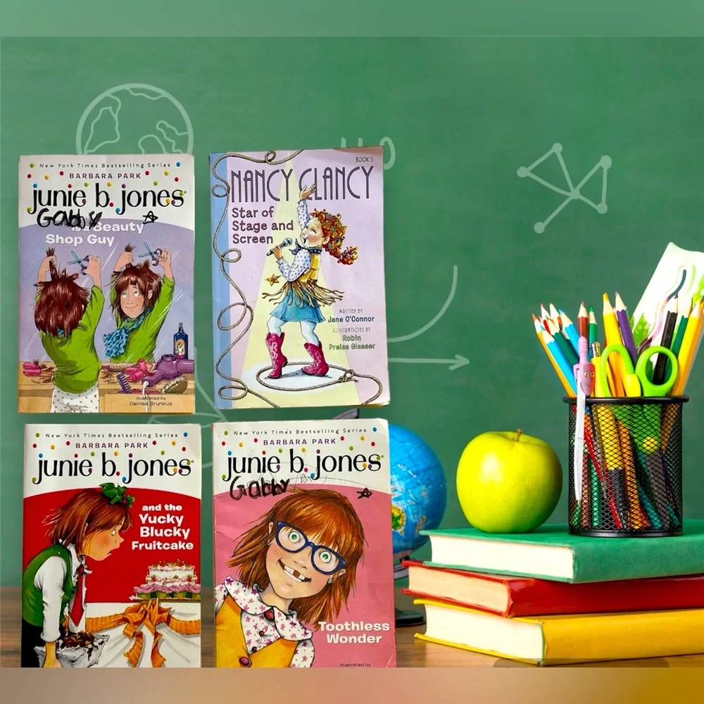 JUNIE B. JONES & FANCY‎ NANCY Children’s Book Bundle! Ages 6-10 Reading Level.