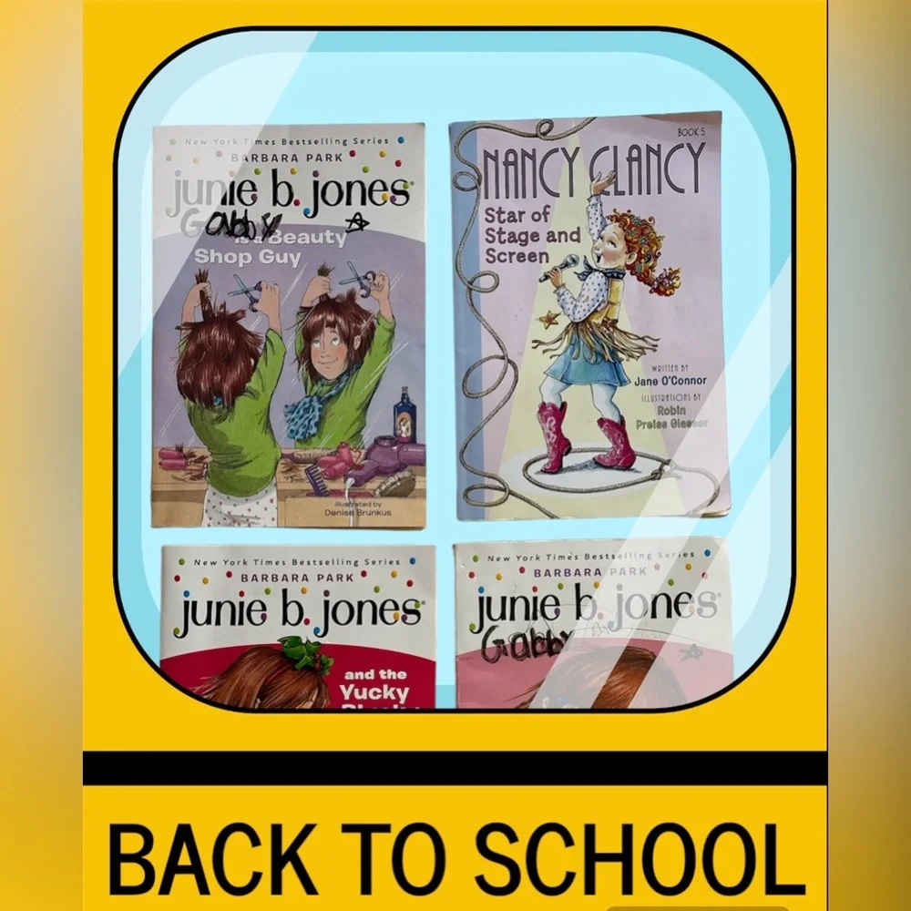 JUNIE B. JONES & FANCY‎ NANCY Children’s Book Bundle! Ages 6-10 Reading Level.
