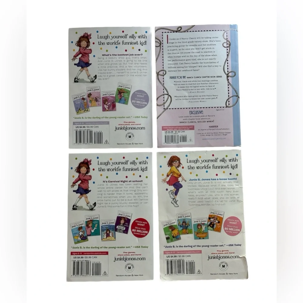 JUNIE B. JONES & FANCY‎ NANCY Children’s Book Bundle! Ages 6-10 Reading Level.