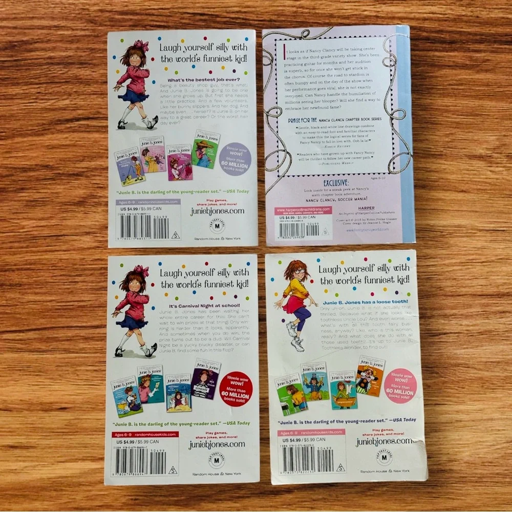 JUNIE B. JONES & FANCY‎ NANCY Children’s Book Bundle! Ages 6-10 Reading Level.