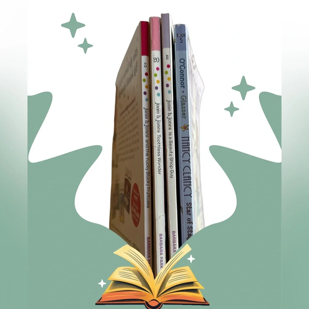 JUNIE B. JONES & FANCY‎ NANCY Children’s Book Bundle! Ages 6-10 Reading Level.