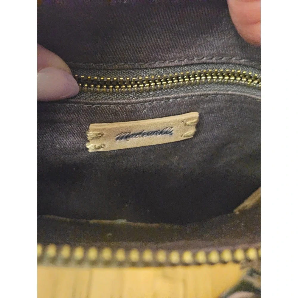 Madewell leather clutch