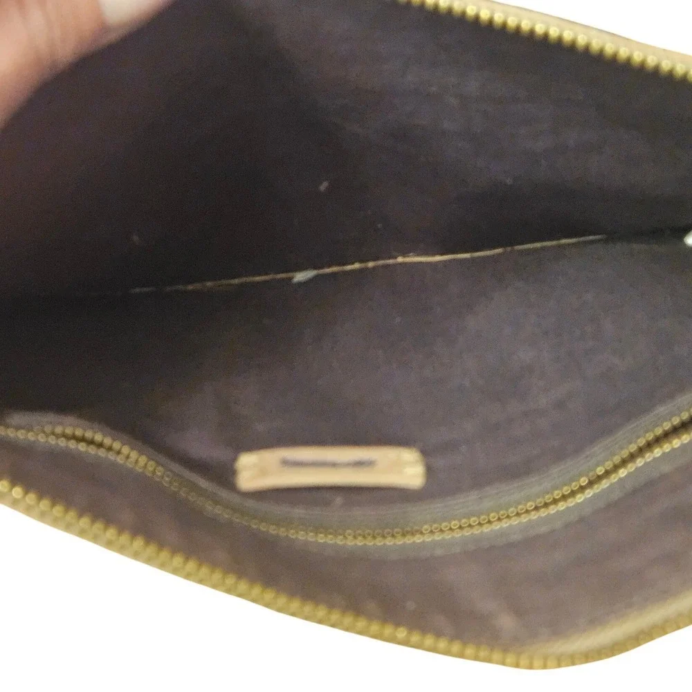 Madewell leather clutch