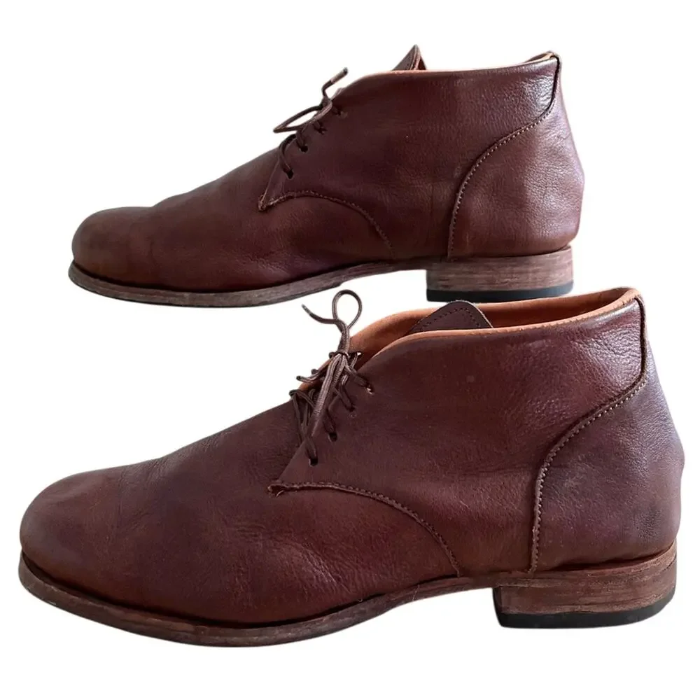 Hand Crafted Leather Shoes Mens Chukka Soft Leather Upper & lining Lace Up