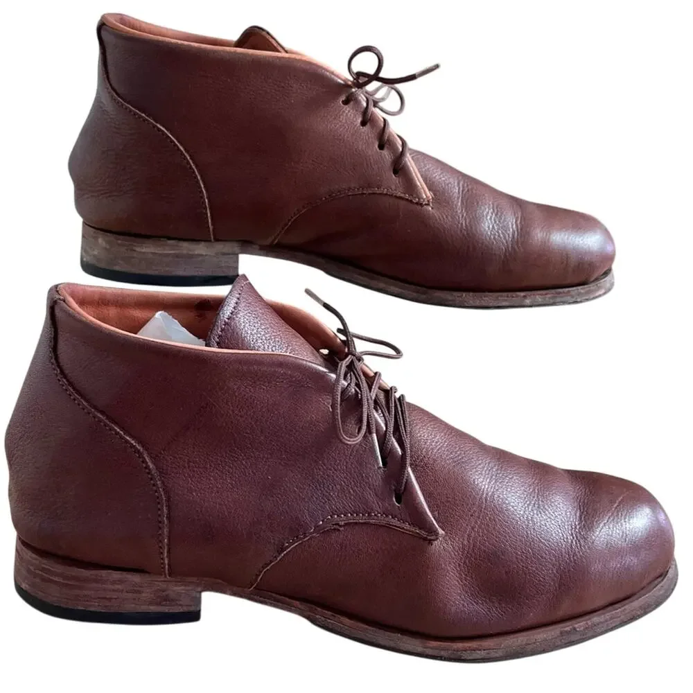 Hand Crafted Leather Shoes Mens Chukka Soft Leather Upper & lining Lace Up