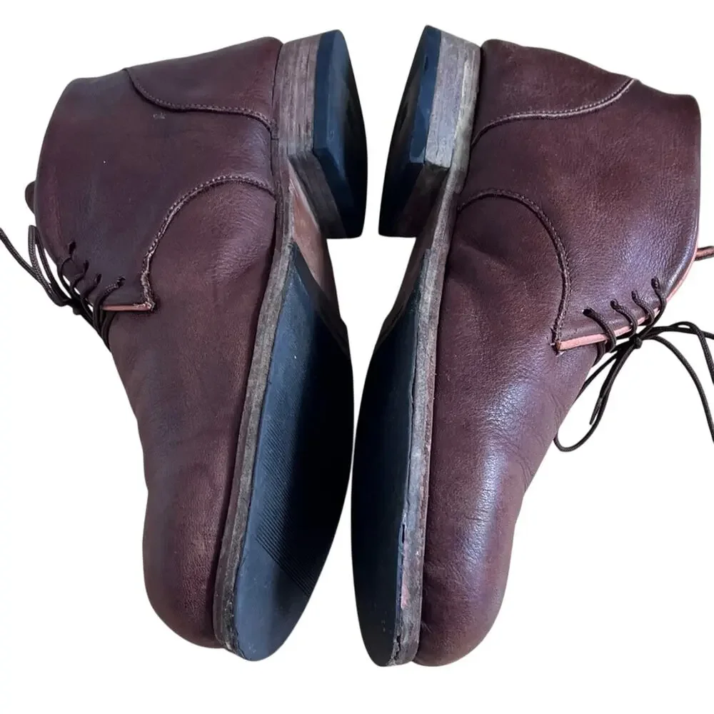 Hand Crafted Leather Shoes Mens Chukka Soft Leather Upper & lining Lace Up