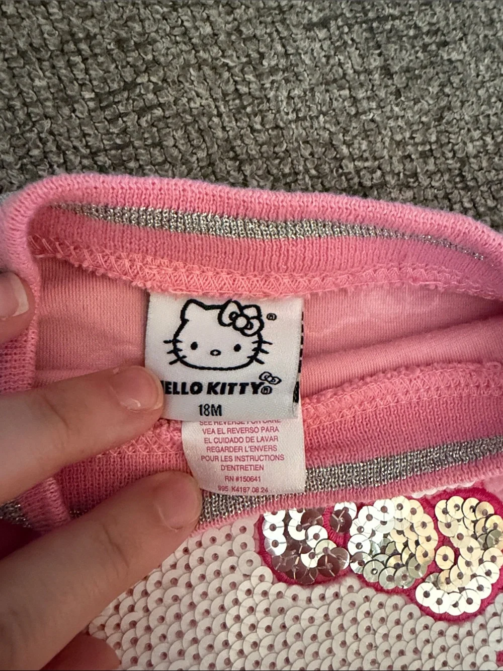 Hello Kitty detail velour