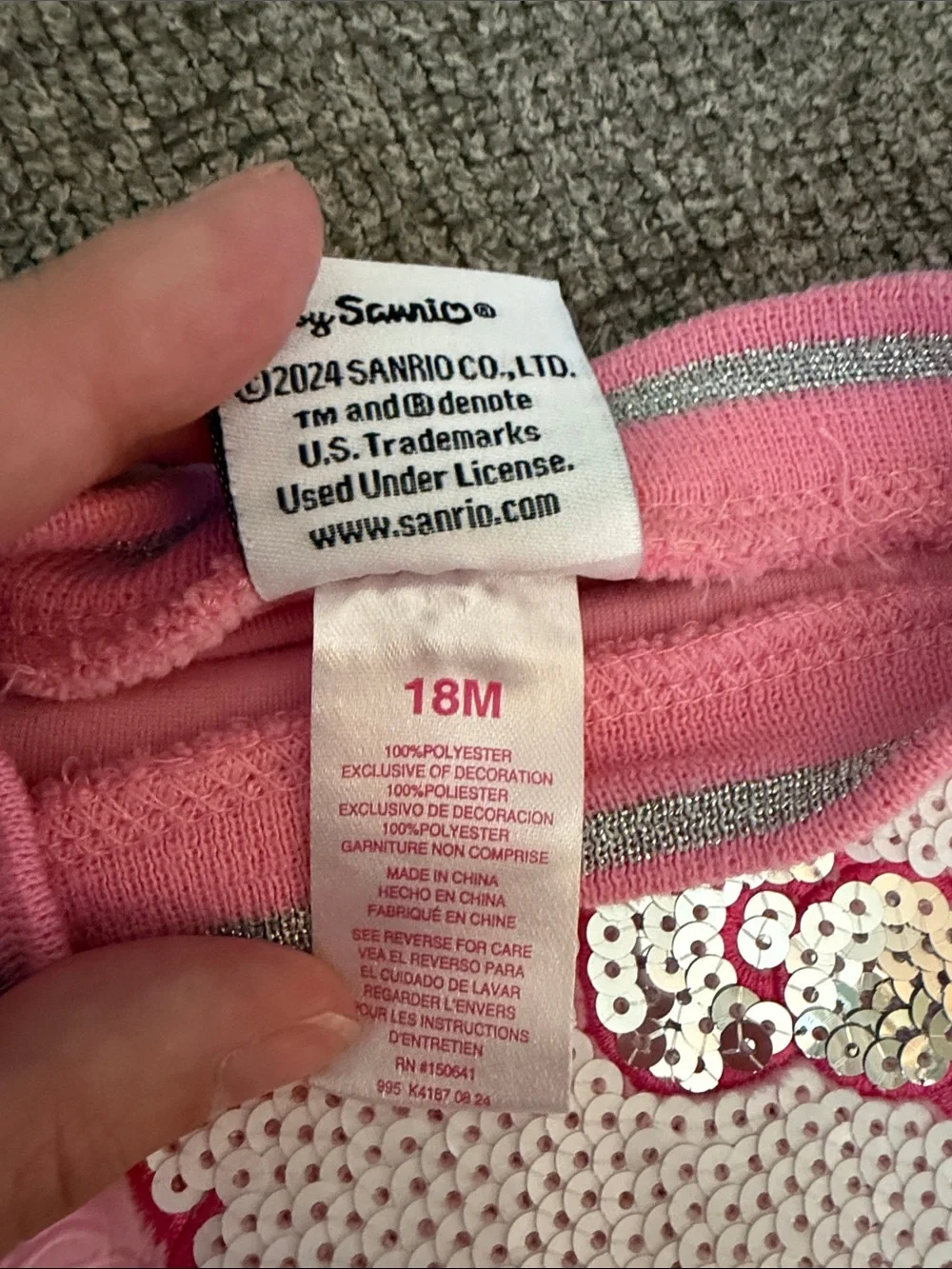Hello Kitty pink comfortable shoulder
