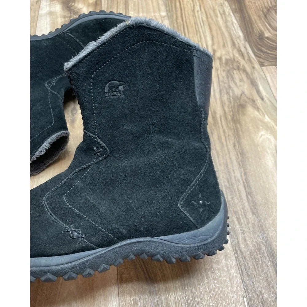 Sorel Boots Maribel Women's 6 Mid-Calf Thinsulate Waterproof Black Inside Zipper