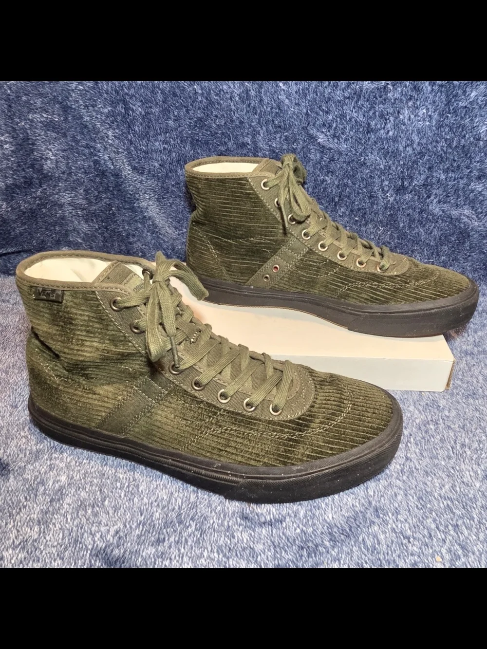 Vans Skate Gilbert Crockett High Deconstructed shoes (Corduroy Olive / Black)