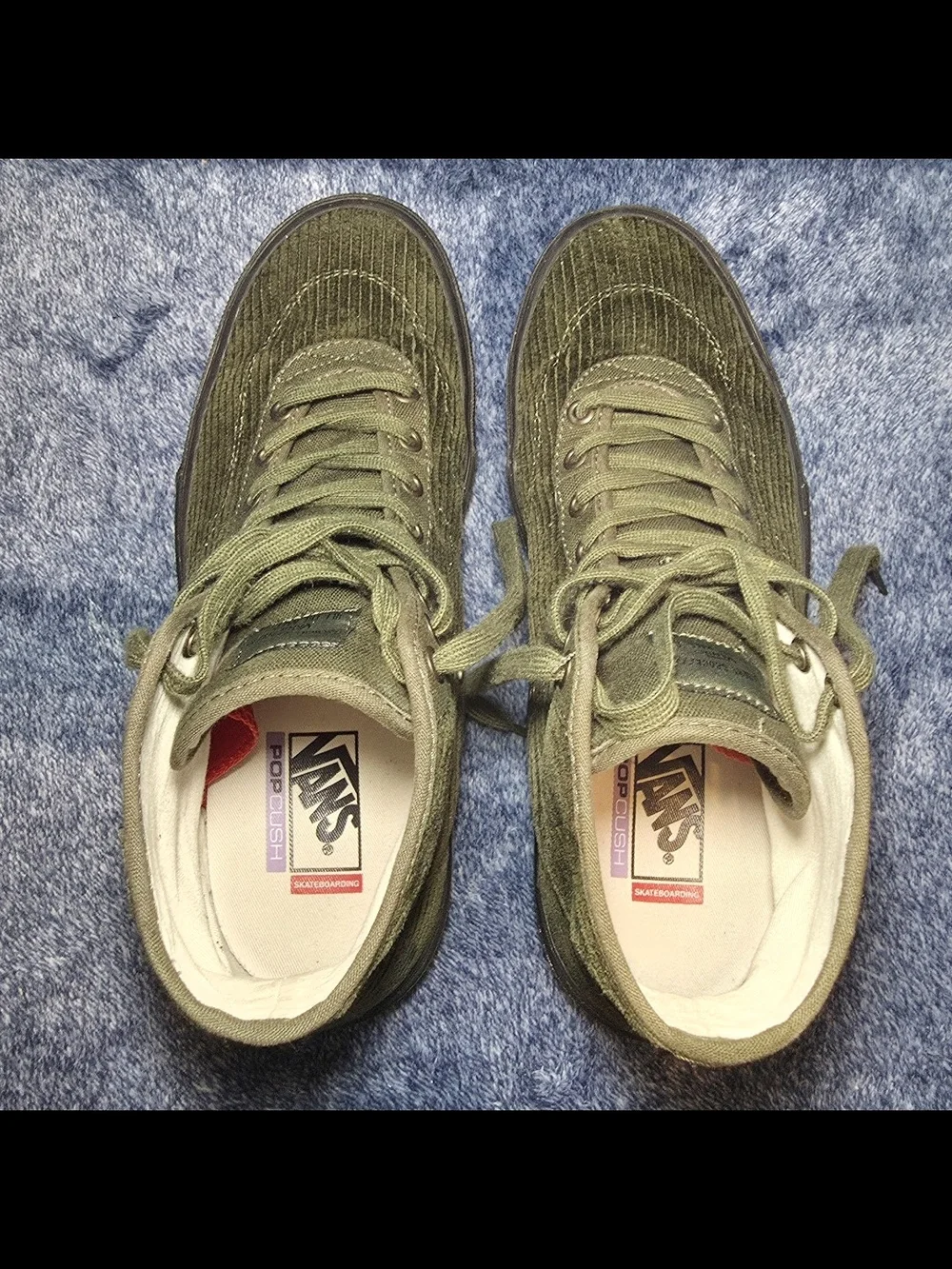 Vans Skate Gilbert Crockett High Deconstructed shoes (Corduroy Olive / Black)