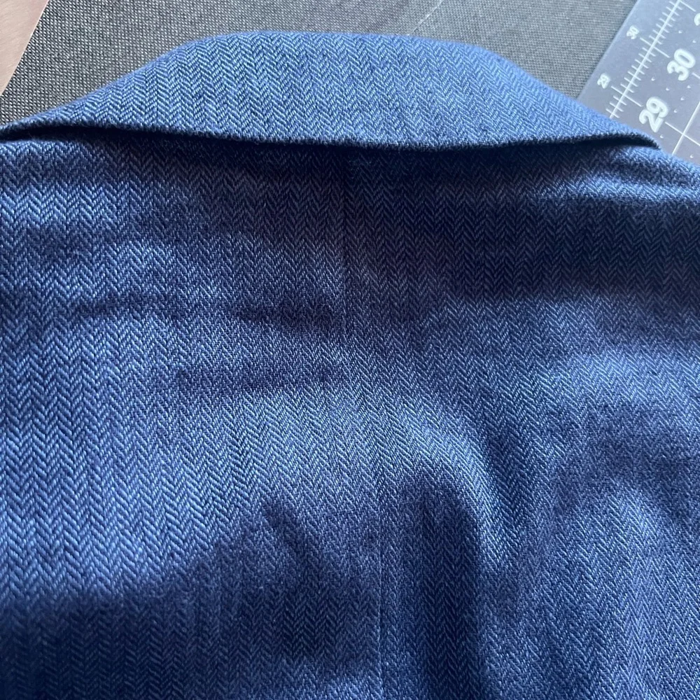 Linen Blend Banana Republic Navy Blue Lightweight sports Jacket Blaze 40S