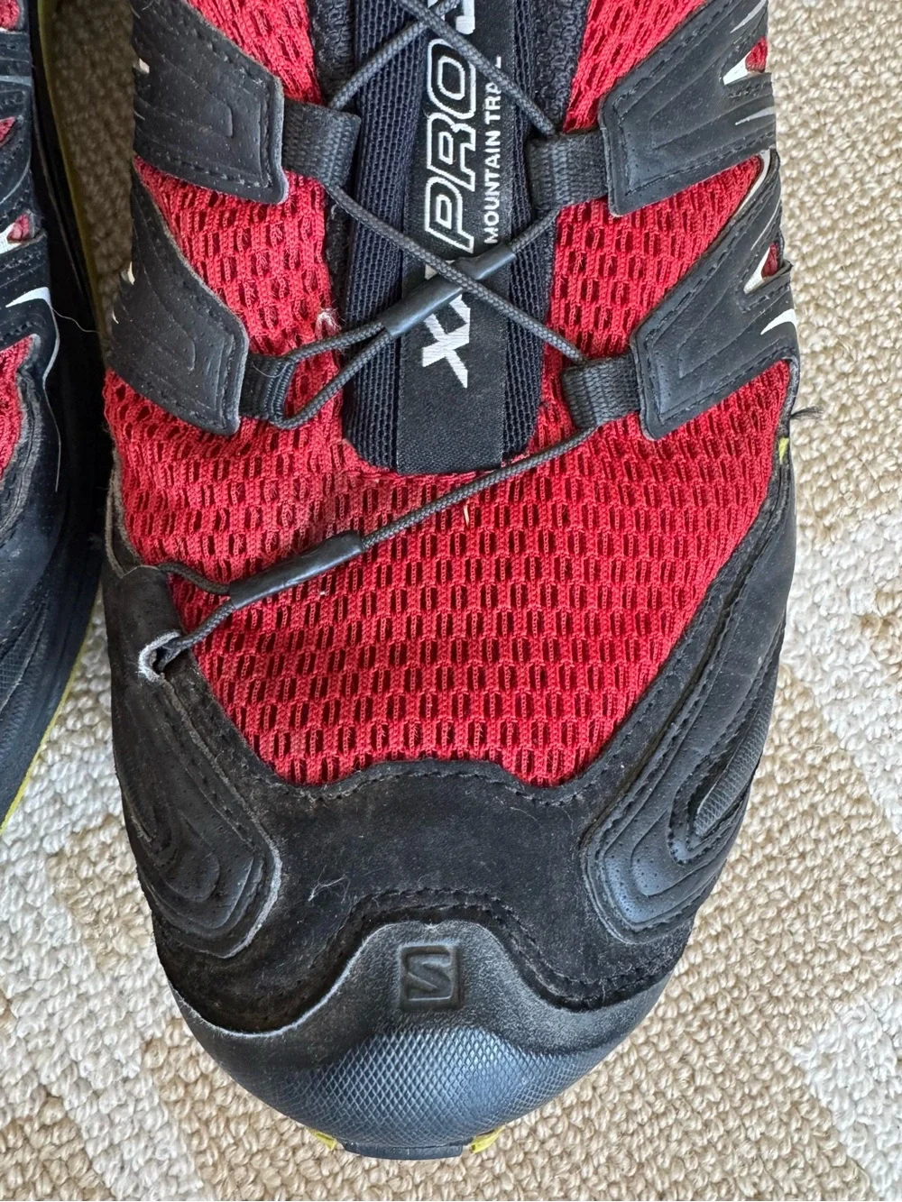 Salomon XA Pro 3D Trail Running Shoes Red Black Hiking Sneakers 11