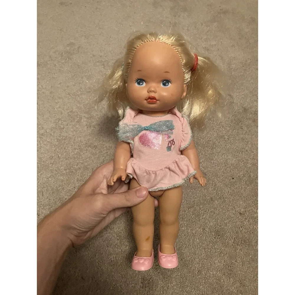 Lot Of (3) Mattel PJ Sparkles Doll Vtg 1988 Light Up Lil Miss Makeup Doll Etc