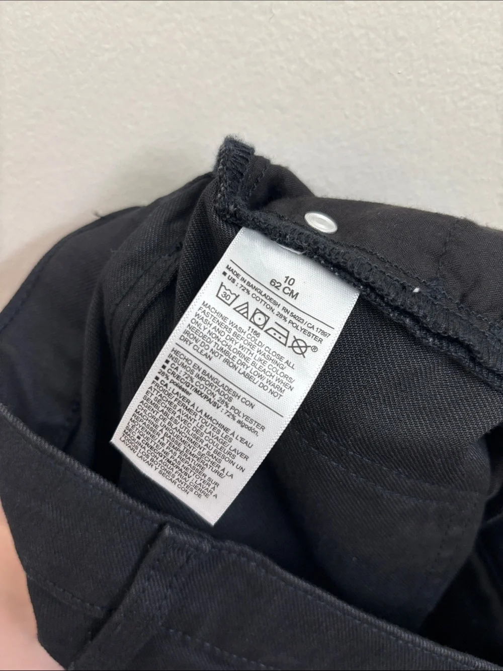 Old Navy black denim