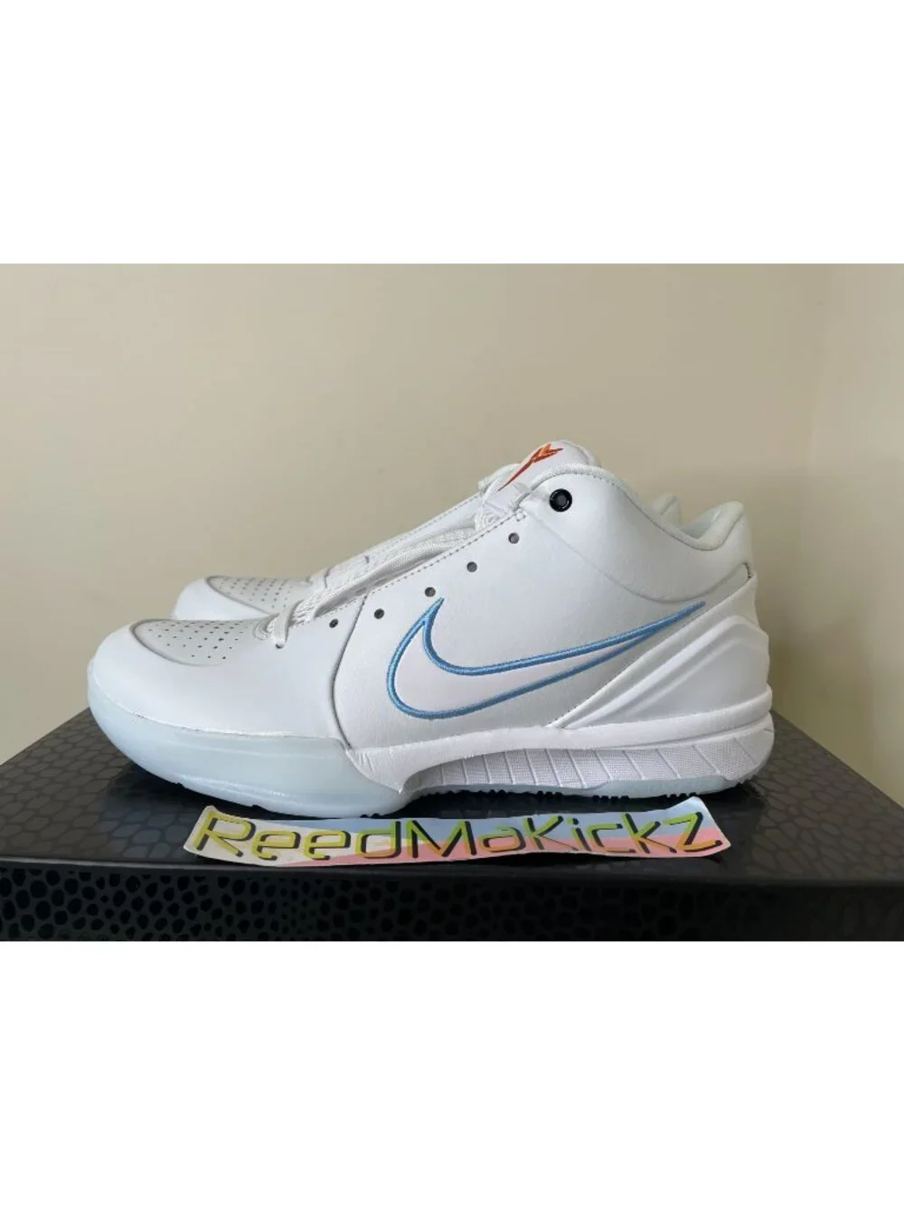 Nike Kobe IV 4 Protro Draft Pack #12 White Blue Mens 9us